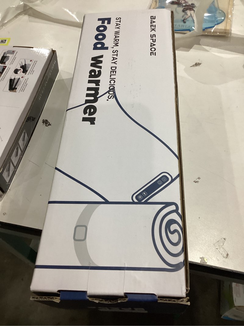 Condition photo showing New/Like New for Electric Warming Tray - Portable Silicone Heating Mat for Food, Full Surface Heating with 5 Temperature Setting. Ivory