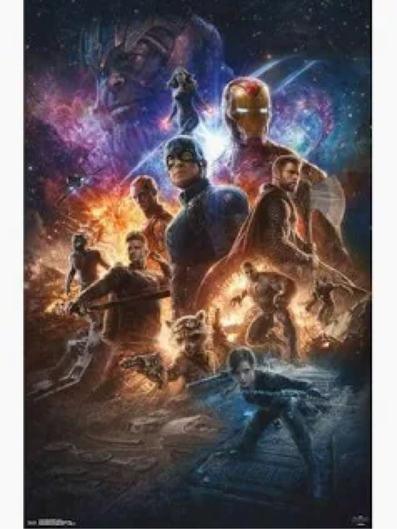trends international marvel cinematic universe - avengers - endgame - space wall poster, 22.375" x 3