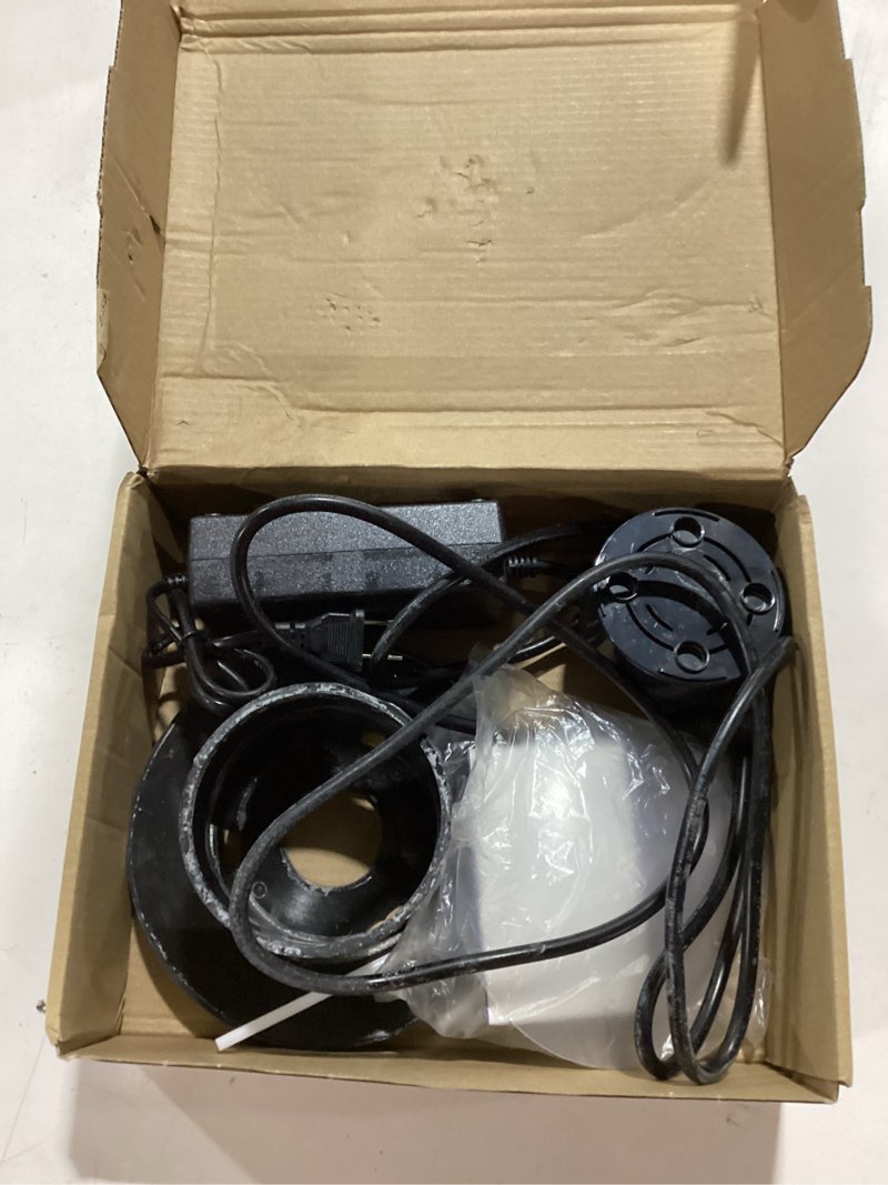 Condition photo showing As Is for FITNATE Three-Head Mist Maker, Larger Fogger with 12 LED Light Fog Machine 1500ML/H Atomizer for Halloween, Pond, Garden, Rockery,Yard