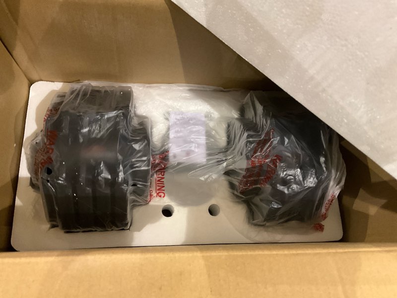 Condition photo showing Good Condition for Keppi Adjustable Dumbbells Set-25lb/40lb/55lb/60lb, Anti-Slip Metal Fast Adjust Weight Handle, Exercise & Fitness for Full Body Workout - Adjustable Dumbbell Series 60LB-Pair