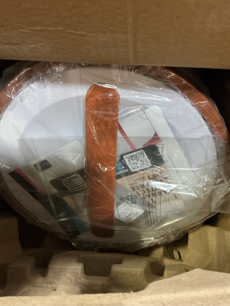 Condition photo showing New/Like New for serenelife towel warmer bucket, with customized fragrance for spa and bathroom, luxury towel heater gifts for him & her, auto shut off, fits 2 large towels, blankets, bathrobes, pj's (cherry)