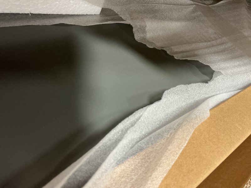 Condition photo showing As Is for ( Incomplete )Orlando Low Profile Solid Wood Platform Bed Size: Queen, Color: Gray