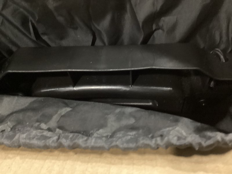 Condition photo showing Good Condition for Car Seat Dolly for Airport - CarSeat Roller Cart Wheels for Airplane - Car Seat Travel Cart Carrier with Straps Foldable Luggage Trolley Folding Hand Truck (Black)