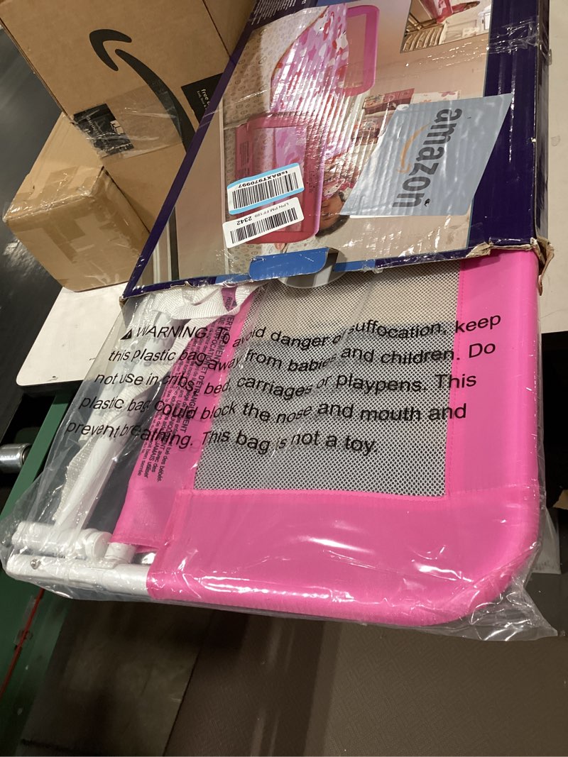 Condition photo showing Good Condition for dream on me lightweight mesh security adjustable bed rail double pack with breathable mesh fabric in pink, 2 count (pack of 1)