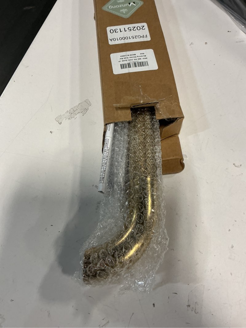 Condition photo showing Good Condition for 24 Inch Anti Slip Shower Grab Gold, Munzong Bathroom Grab Bar, Knurled Bathroom Balance Bar,Safety Hand Rail Support Handicap Elderly Injury Senior Assist Bath Handle 24 Inch Gold