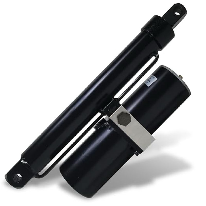 DC HOUSE Heavy Duty 8000N/1700lbs Hydraulic Linear Actuator 8" Stroke Length, IP 65 Protection, DC 12V High Force Actuator for Farm Garden Equipment Utility Vehicle Industrial Usage