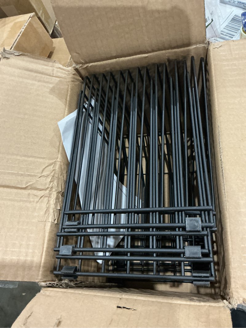 Condition photo showing Good Condition for 4 pcs wire file organizer for desk 6 sections metal magazine file holder sorter for binder office classroom school paper mail book storage, black, 8.27 x 7.36 x 5.88 inch
