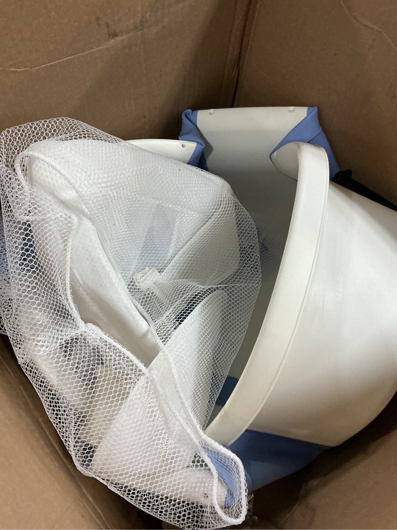 Condition photo showing Good Condition for Collapsible Baby Bathtub for Newborn to Toddler 0-36 Months,Spacious Foldable Infant Bath Tub with Thermometer,Cushion & Drain Hole,Portable Travel Tub, Baby Shower Gift Blue Baby Blue