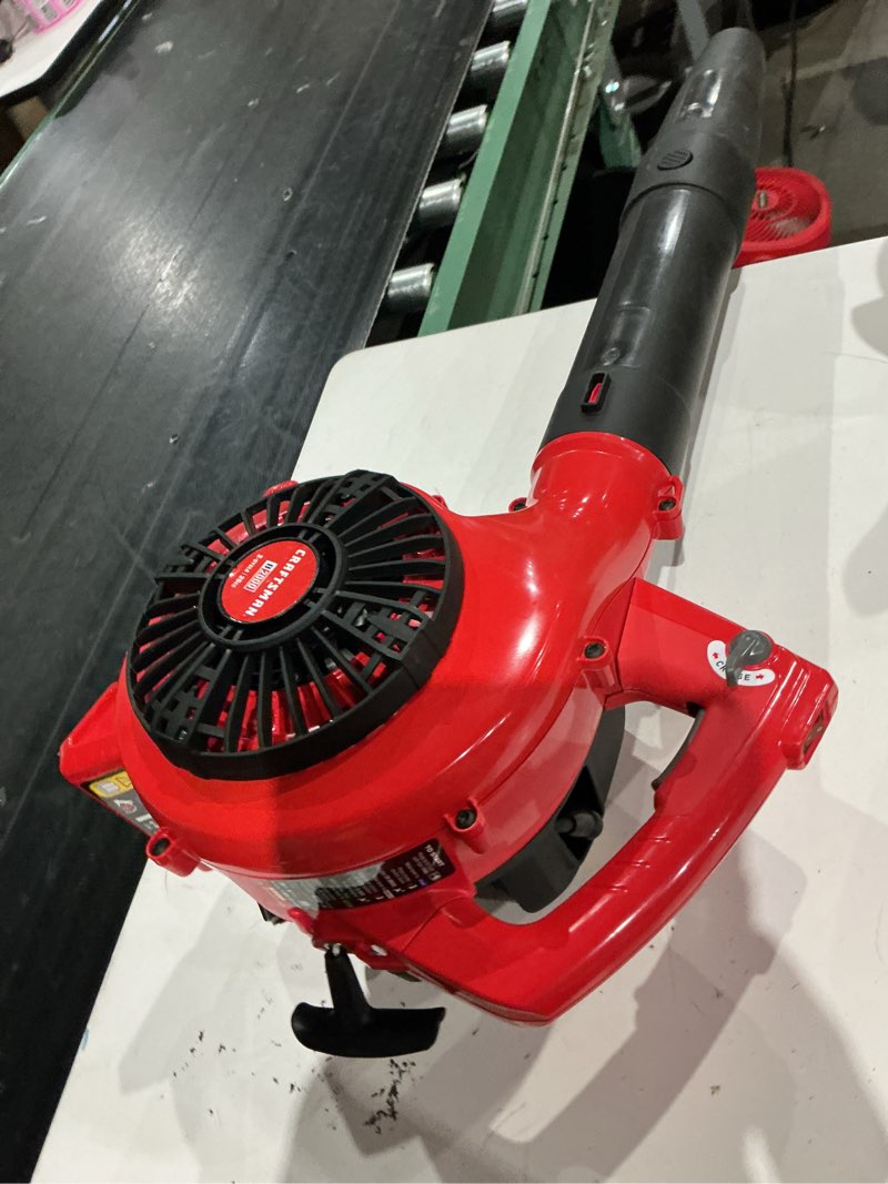 Condition photo showing As Is for craftsman cmxgaama25bl 200 mph 430 cfm gas handheld leaf blower