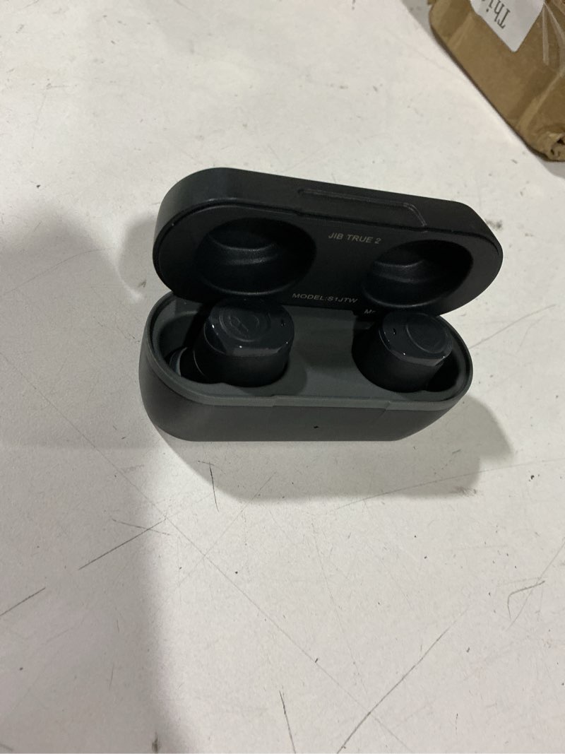 Condition photo showing Good Condition for skullcandy jib true 2 wireless earbuds, bluetooth headphones, up to 33 hours battery with charging case, noise isolating fit, sweat and water resistant, microphone for iphone android - true black true black jib true 2