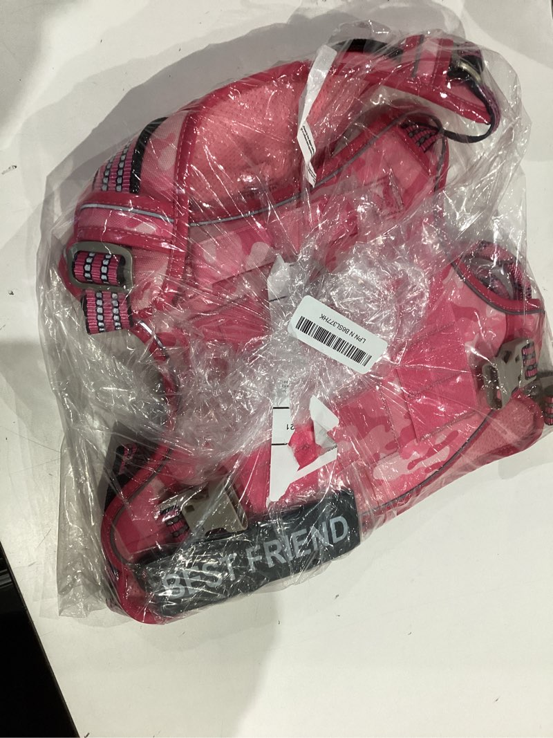 Condition photo showing As Is for heavy duty tactical dog harness for large dogs, no pull adjustable pet harness reflective service training easy control pet vest military k9 working dog harnesses-x- large, pink camo x-large pink camo
