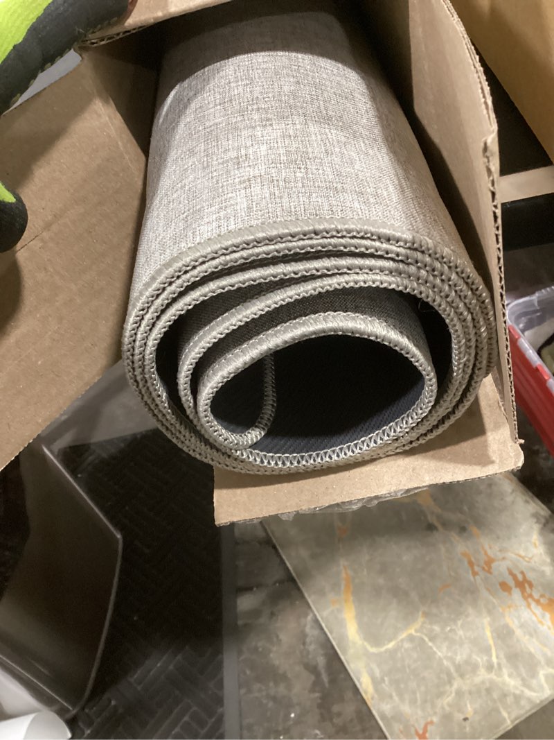 Condition photo showing Good Condition for lekeepgo ultra thin indoor door mat 36"x59", low-profile door mat indoor entrance, non slip rubber backing inside doormat washable welcome front entryway dirt trapper entry mat, khaki khaki 36"x59" solid