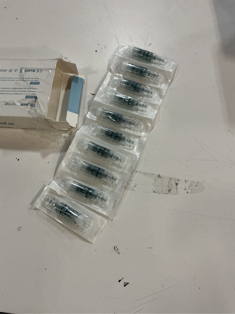 Condition photo showing Good Condition for 10 pcs microneedling pen cartridges for m8,m7s,easy-to-use for home use- m8,m7s replacement needle cartridge refills (16-pin)