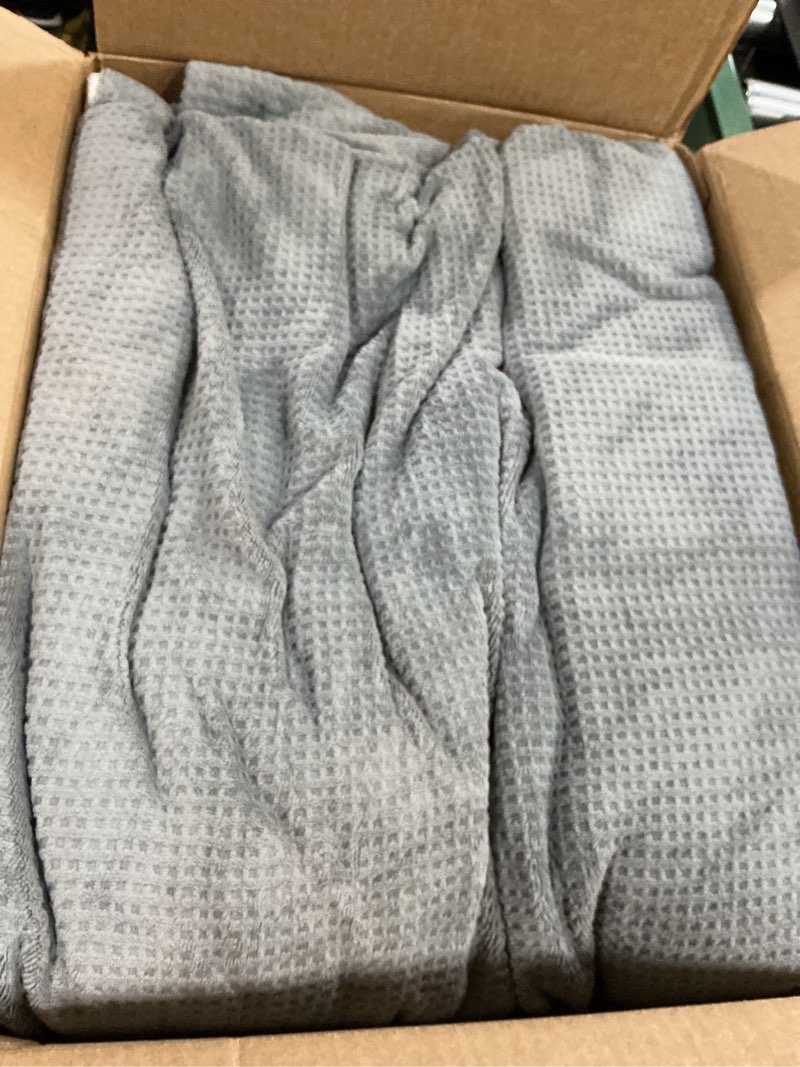 Condition photo showing As Is for Heated Blanket Full Size Electric Blanket, Washable Blanket Warmer for Home for Adults, Fast Heating Super Cozy Soft Fabric, 72" x 84", 9 Heat Levels, 1-9H Auto-Off, ETL Certified, Gray Light Gray Full