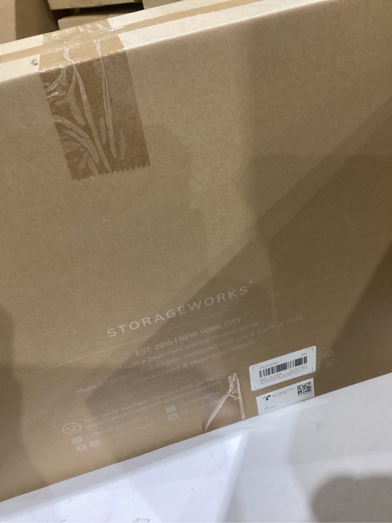 Condition photo showing Good Condition for StorageWorks Trunk Organizer for SUV, Multi-Compartment Car Trunk Organizer, Car Organizer and storage with Aluminum Alloy Handle, Large, Black and Orange, 1-Pack