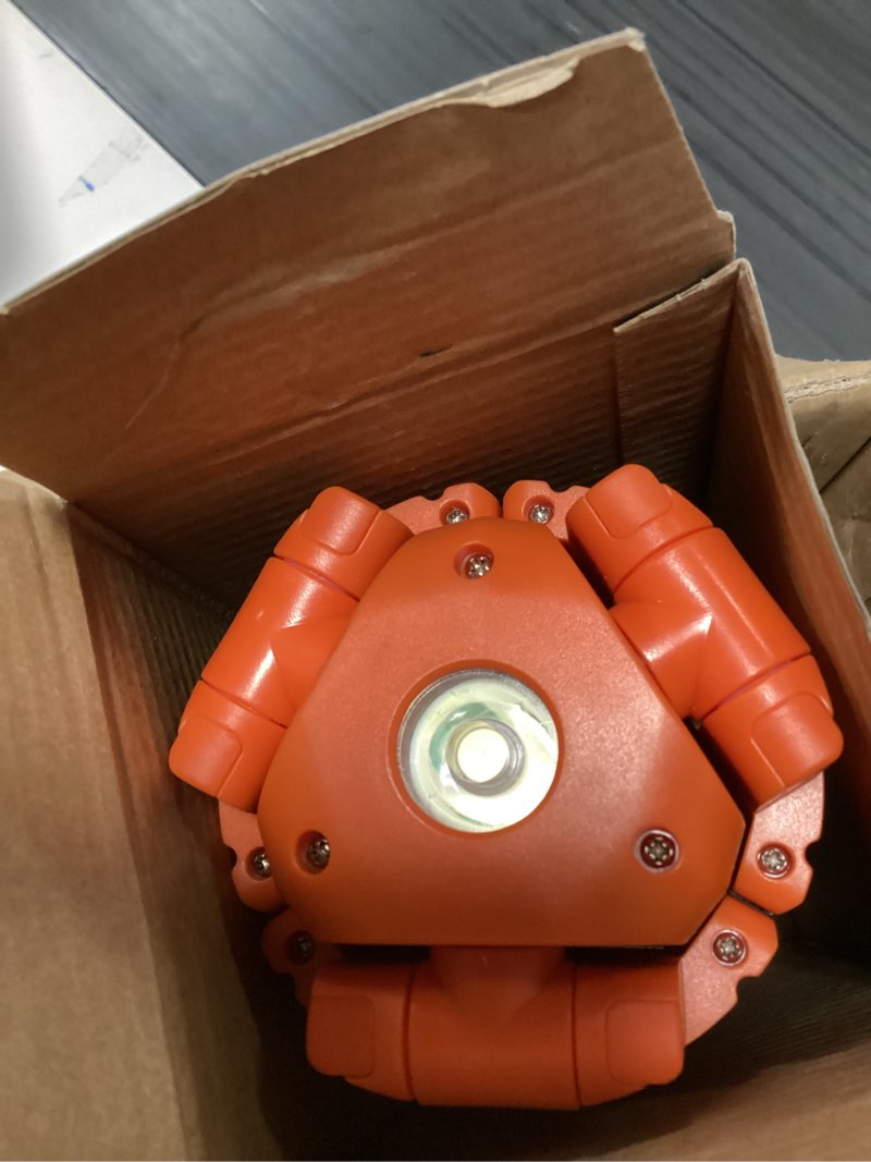 Condition photo showing Good Condition for rechargeable camping light with adjustable stand, 9000mah cordless work light with 3 led lamp heads, 2200 lumens camping essentials gear emergency flashlight with detachable tripod with tripod