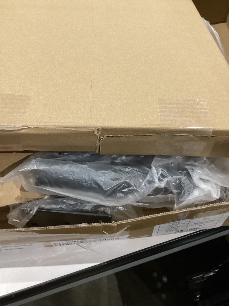 Condition photo showing Good Condition for laptop desk stand for bed portable desk overbed bedside mobile laptop table rolling foldable table adjustable height with locked wheels & mouse pad for office sofa (dekuwood black)