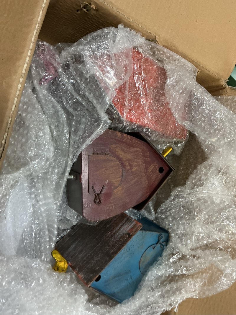 Condition photo showing Good Condition for multi-bird houses for outside with pole, durable colorful birdhouse on stake, easy clear, metal bird houses for outside colorful 1
