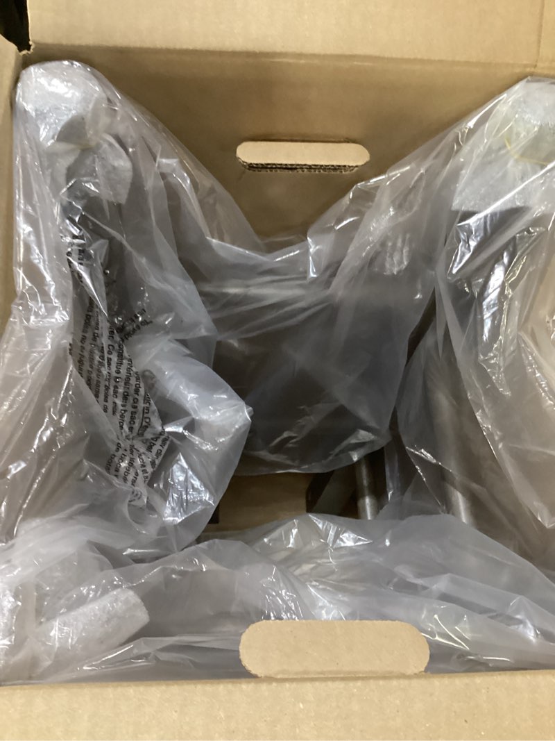 Condition photo showing New/Like New for Winsome Wood Ivy Counter Stool, Rustic Gray and Teak, 24" 24" Rustic Gray / Teak