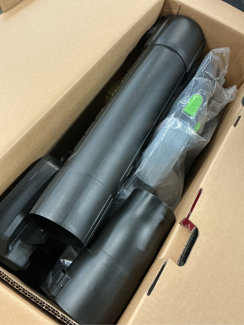 Condition photo showing As Is for ego power+ lb6151 170 mph 615 cfm 56 v battery handheld leaf blower kit (battery & charger) w/ 2.5 ah battery