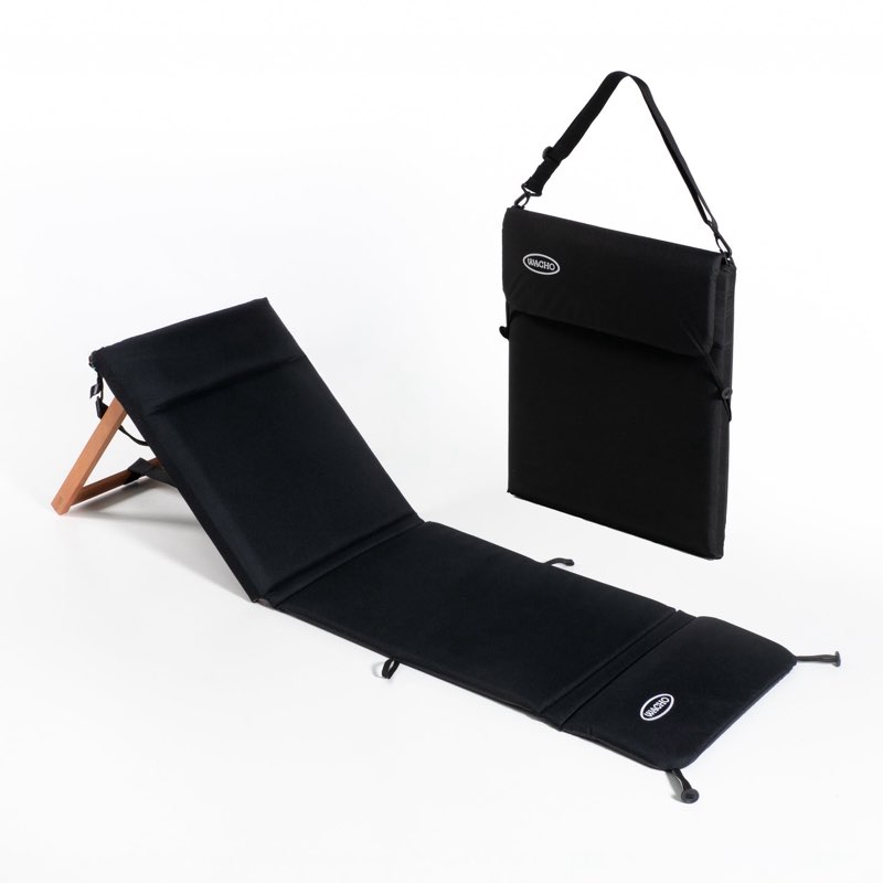 WACHO Beach Chair – Ultralight Eco-Friendly Recliner | Black