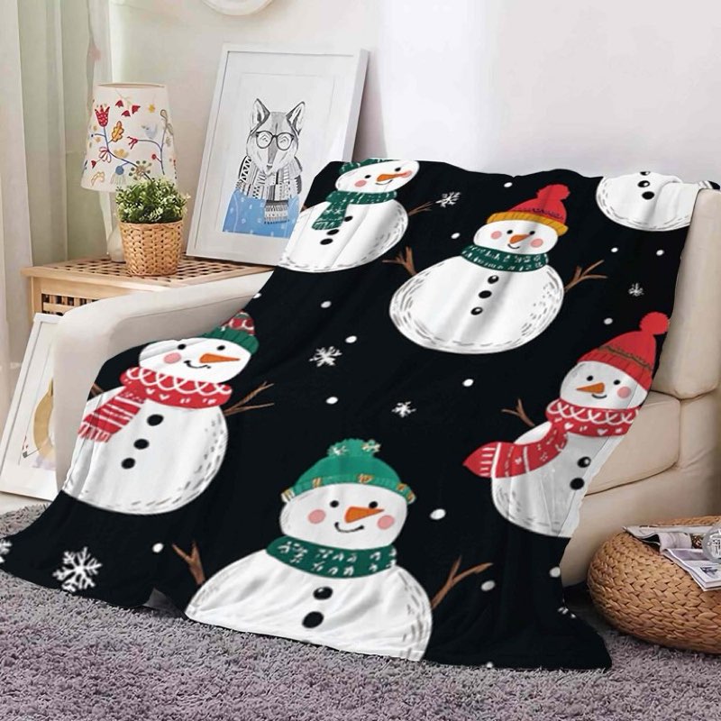 buryeah 12 pack sherpa fleece christmas throw blankets double-layer fabric soft 50 x 60 inch holiday