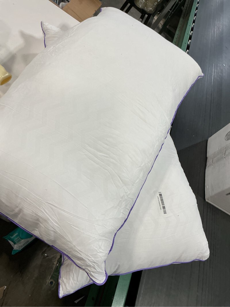 Condition photo showing As Is for MOLCLCUY Bed Pillows King Size Set of 2,Hotel Collection Pillow for Side and Back Sleepers,Super Soft Down Alternative Microfiber Filled King?set of 2?
