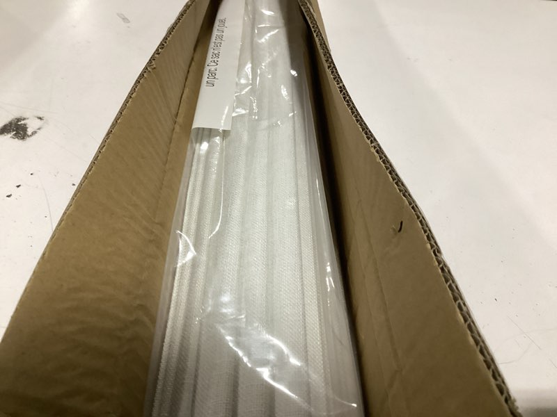 Condition photo showing As Is for lazblinds no tools no drill cordless roman shades for windows, blackout thermal insulated uv blocking window blinds, lightweight fabric blinds for indoor windows, 30" w x 60" h, blackout - white white 30" w x 60" h