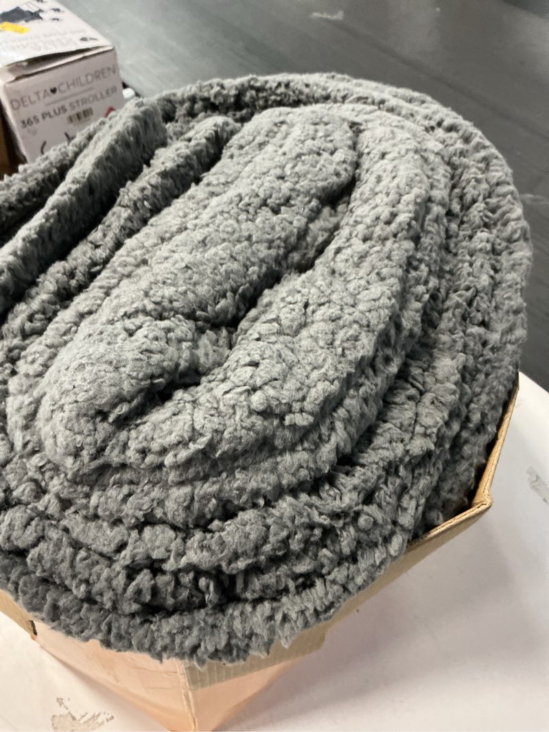 Condition photo showing As Is for King Size Electric Blanket, Dual Control Heated Blanke with 5 Heating Levels & 10 Hours Auto Off, Super Cozy Fast Heating Blanket King Size with ETL Certified, 100"X90", Dark Gray A-dark Gray KING-100x90