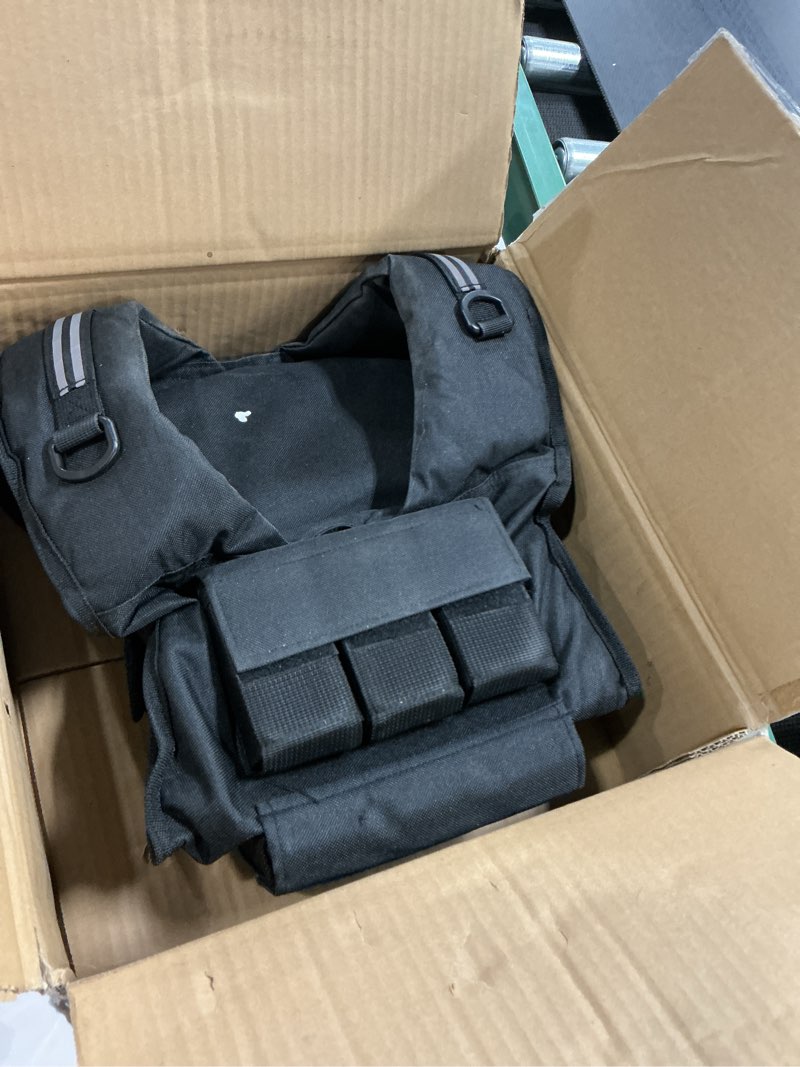 Condition photo showing As Is for BAGAIL Weighted Vest Men, 20lb/30lb/40lb Adjustable Weight Vest for Woman with Removable Iron Weights, Women’s Rucking Vest for Walking, Workout, Running, Strength Training 30 lb