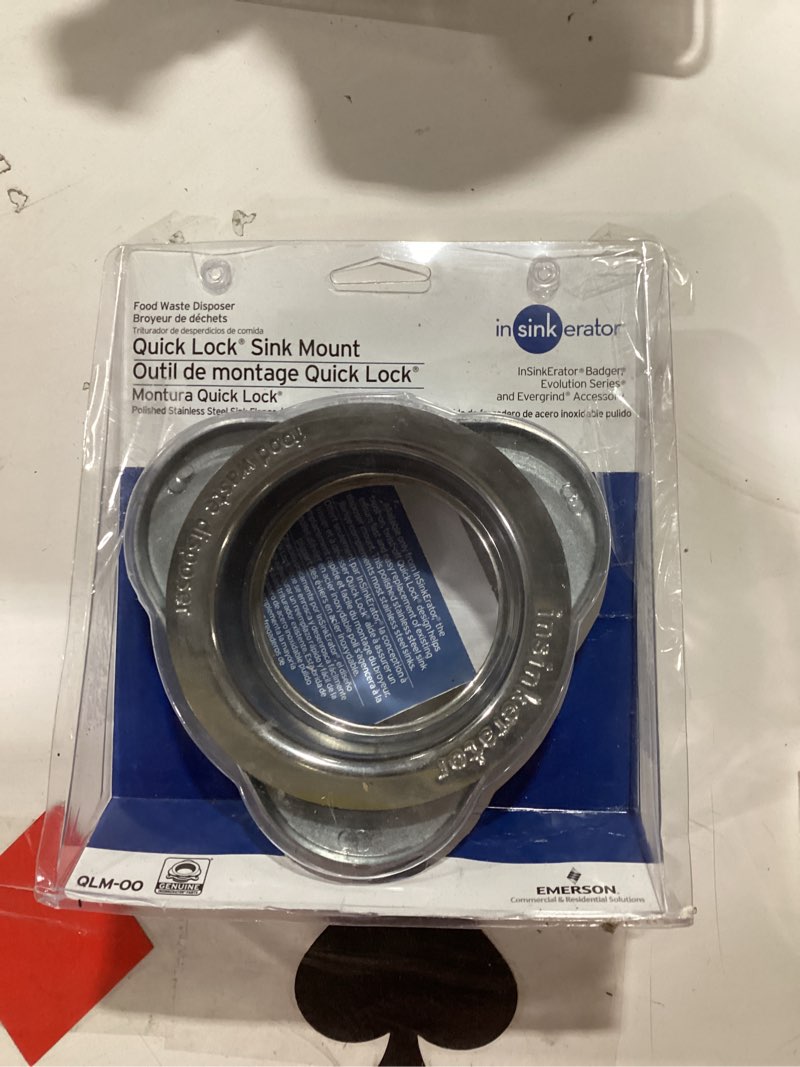 Condition photo showing Good Condition for InSinkErator Quick Lock Mount 5-in Stainless Steel Steel Garbage Disposal Trim set