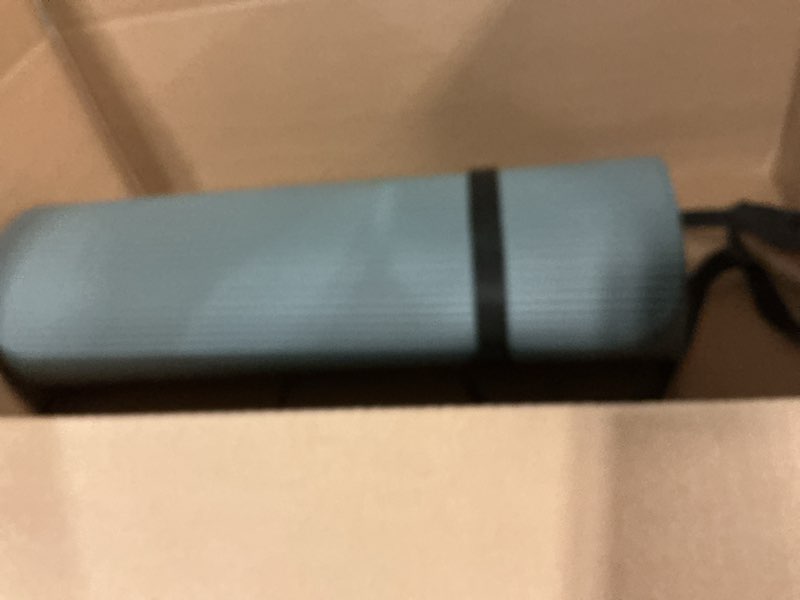 Condition photo showing Good Condition for gaiam essentials 2/5" thick (10mm) yoga & pilates, fitness & exercise mat with easy-cinch carrier strap cusion support for fitness and gym workouts balsam 2/5" (10mm)