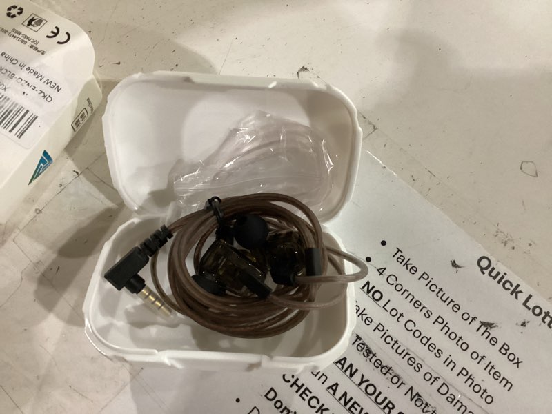 Condition photo showing Good Condition for piluyaa wired gaming headphones iem earphones with 1dd?qkz enzo in ear monitor, hifi earbuds, bass sound with new 11mm dynamic driver for video music gaming (black)