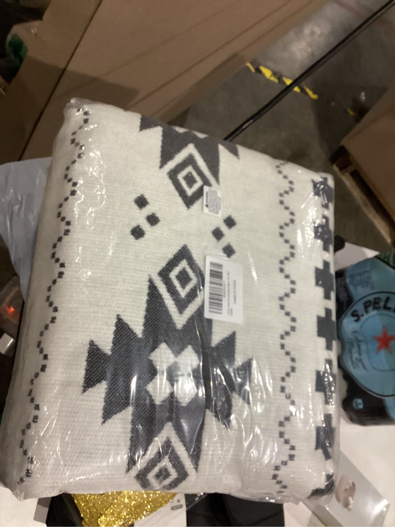 Condition photo showing New/Like New for LUFEIJIASHI Boho Couch Covers for Sofa Non Slip Sofa Covers Washable Couch Covers for 3 Cushion Couch Sofa Pet Friendly Sectional Couch Cover Blanket Furniture Protector for Dogs (Black, 71"x134") 71"x134" Boho-black