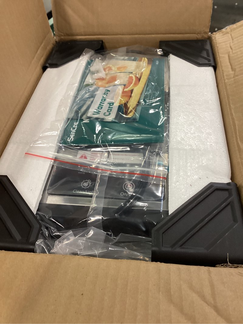 Condition photo showing New/Like New for Nugget Ice Maker Countertop with Auto Water Refill, 42lbs/Day Stainless Steel Ice Machine with Pull-Out Drawer ? One-Click Self-Cleaning, Portable Ice Makers for Home/Kitchen/Office