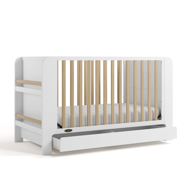 Read-With-Me 4-In-1 Convertible Crib With Drawer