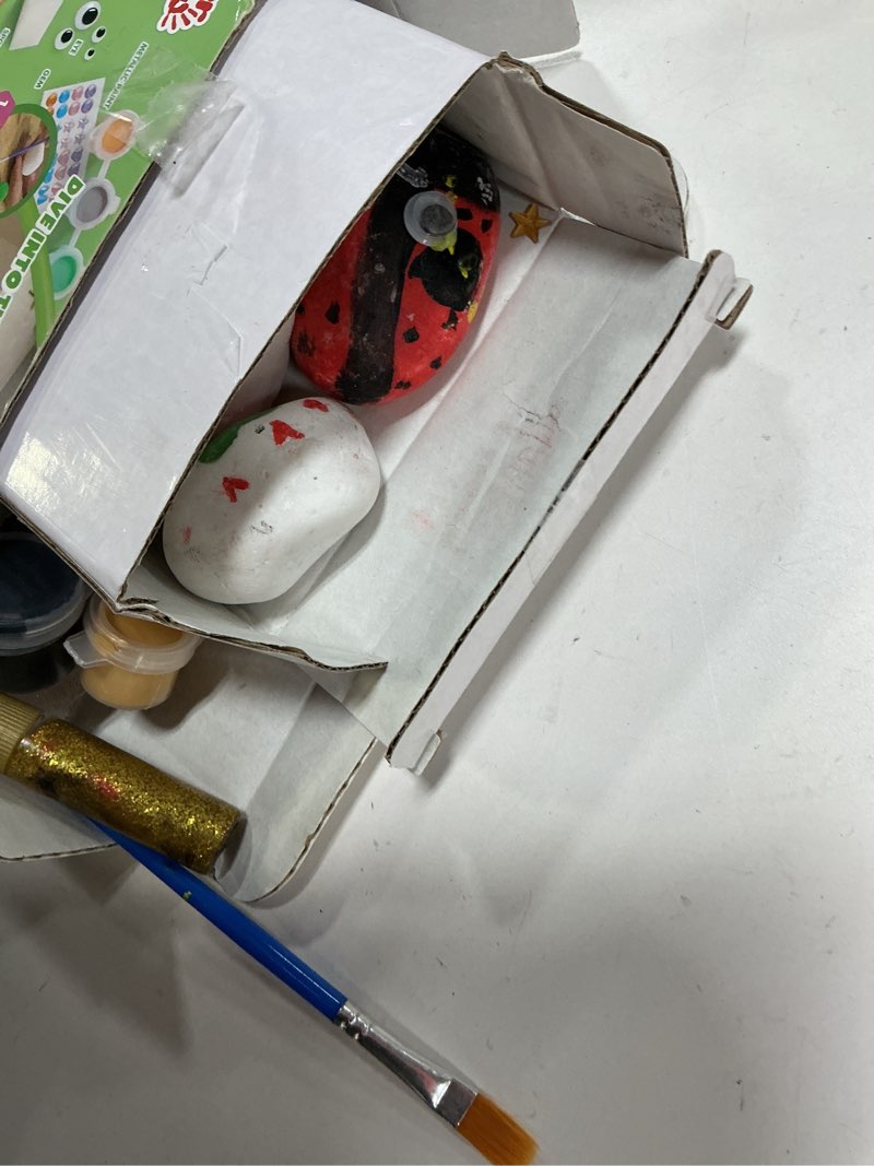 Condition photo showing Good Condition for Rock Painting Kit- Glow in The Dark Rock Kit, Arts and Crafts for Kids Ages 6-12, Art Supplies Toy , Kids Craft Paint Kits, Arts & Crafts for Boys Girls Birthday Party Gift Toy