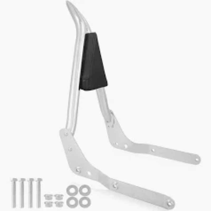 Sissy Bar Backrest and Luggage Rack for Honda Shadow Aero VT750C (Shadow 750 Chrome B Style)