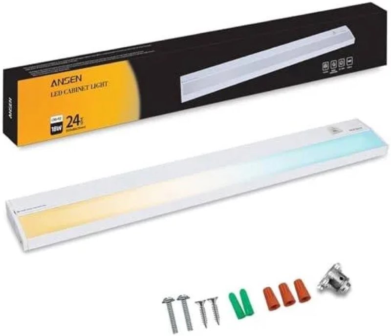 ansen hardwired under cabinet lighting  led light