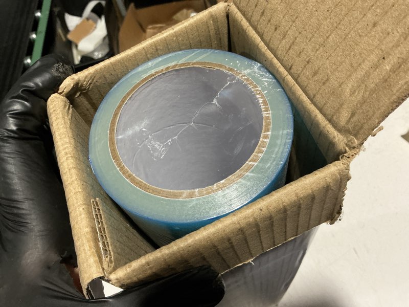 Condition photo showing New/Like New for TapeManBlue Carpet Protection Film 24" x 200' roll, Self Adhesive Plastic Carpet Protector Film with Clean Removal & Easy Unwind, Durable Protection Tape to Shield Your Surface from Dirt and Spills