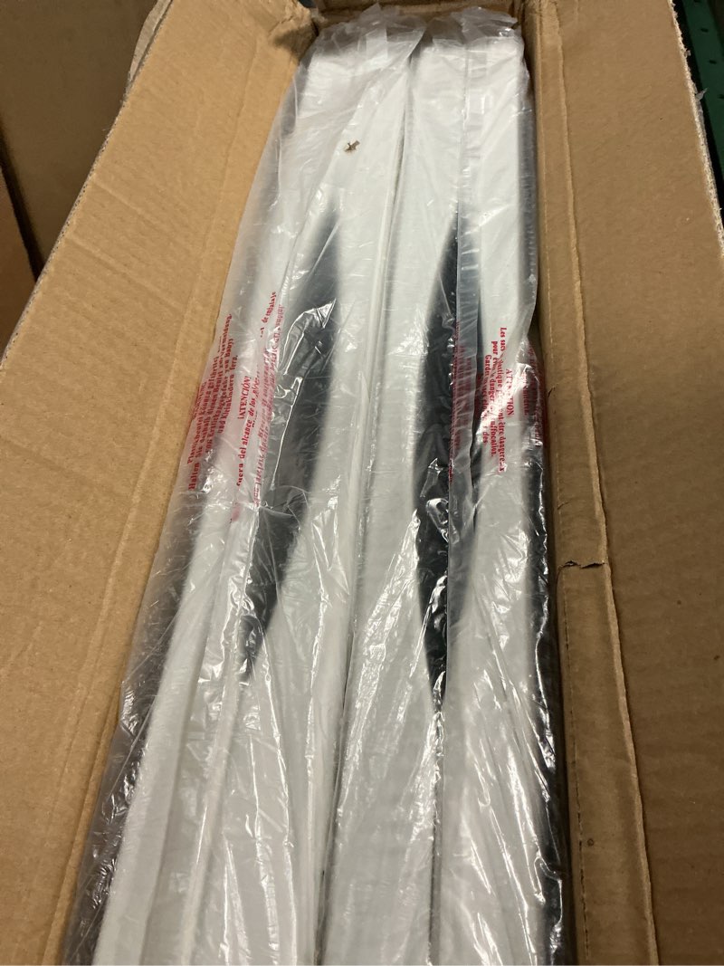 Condition photo showing New/Like New for Set of 2 Folding Table 6 FT Lightweight Camping Table Portable Plastic Rectangular Outdoor Dining Table Steel Legs Fold-in-Half with Carrying Handle for Indoor,Picnic,Party,Wedding,Events(White) 6 FT White 2