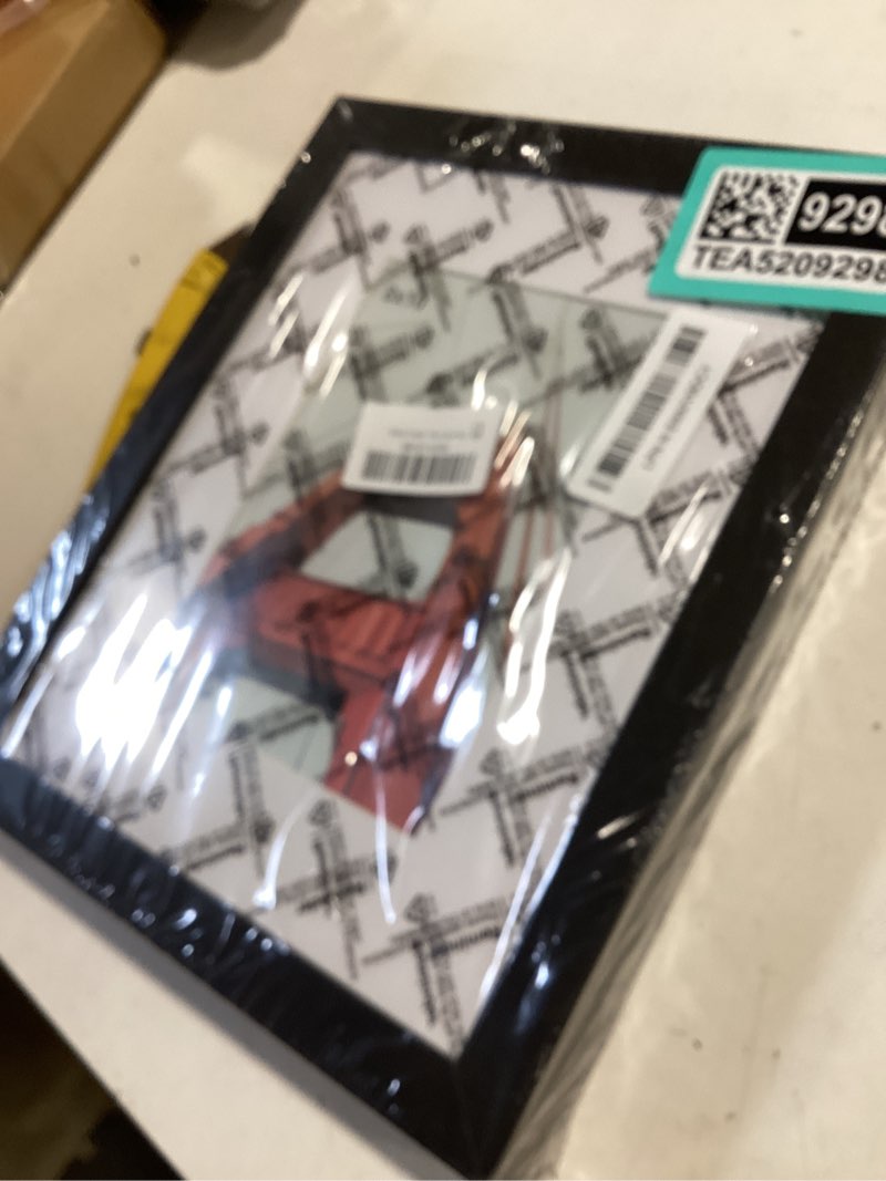 Condition photo showing Good Condition for wiscet 8x10 picture frame set of 3, display pictures 5x7 with mat or 8 x 10 without mat, photo frame for wall mounting or tabletop display, black black 8x10 3 pack
