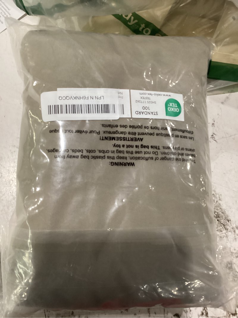 Condition photo showing New/Like New for freshculture king fitted sheet only - hotel quality fitted sheet king size - ultra soft & breathable - brushed microfiber - deep pocket - cooling fitted sheets for king size bed (taupe) taupe king