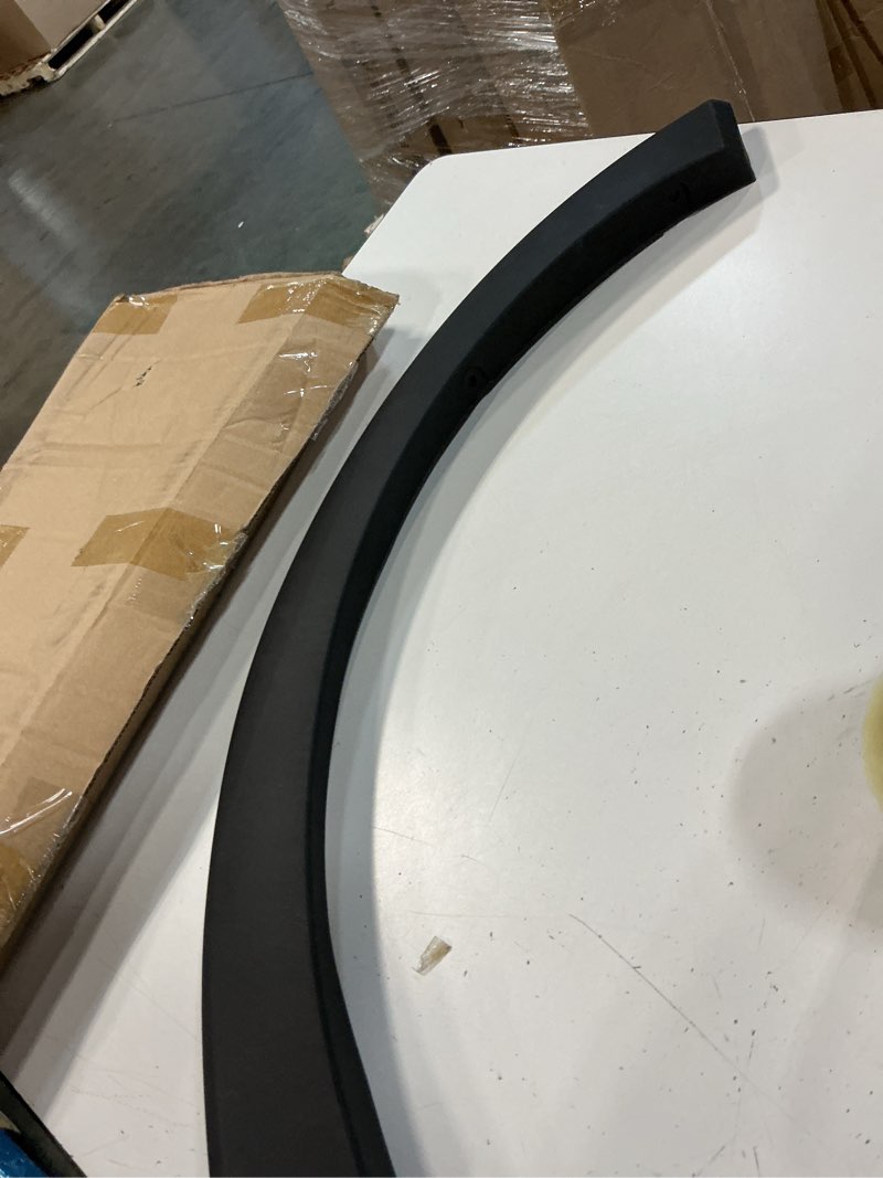 Condition photo showing As Is for front fender flare compatible with dodge ram 1500 2019 2020 2021 2022 2023 2024 wheel opening flare molding arch trim right passenger side rh 5yl26tzzad ch1291121