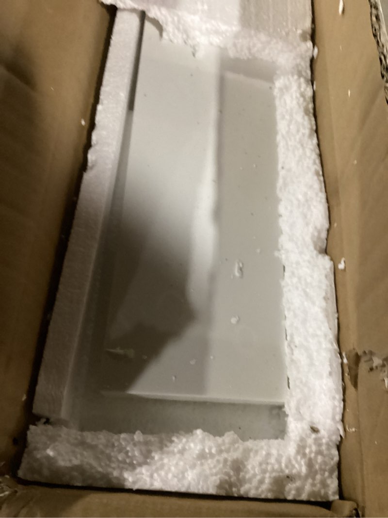 Condition photo showing Good Condition for ALTAIR 21 Inch Bathroom Vanity Sidesplashes Engineered Marble Stone Side Splash for Vanities Sink Top Aosta White Bathroom Fixtures Accessories Snow White