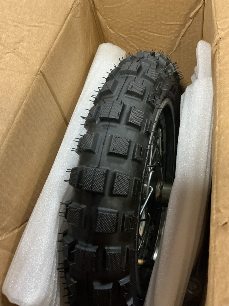 Condition photo showing Good Condition for FVRITO Rear Wheel Assembly Replacement for Razor MX500 MX650 SX500 Mini Dirt Rocket Bike 2.50-10 2.50x10 Tire Tube Rim Chain Sprocket Axle Brake Rotor Parts