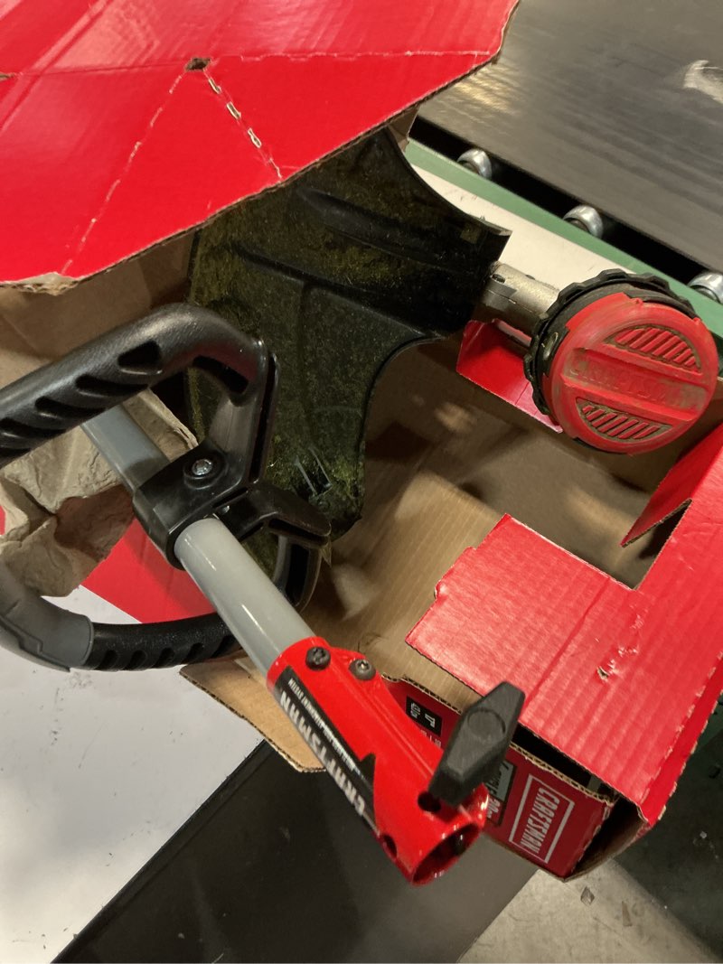 Condition photo showing As Is for craftsman ws4200 30-cc 4-cycle 17-in straight shaft attachment capable gas string trimmer edger conversion capable