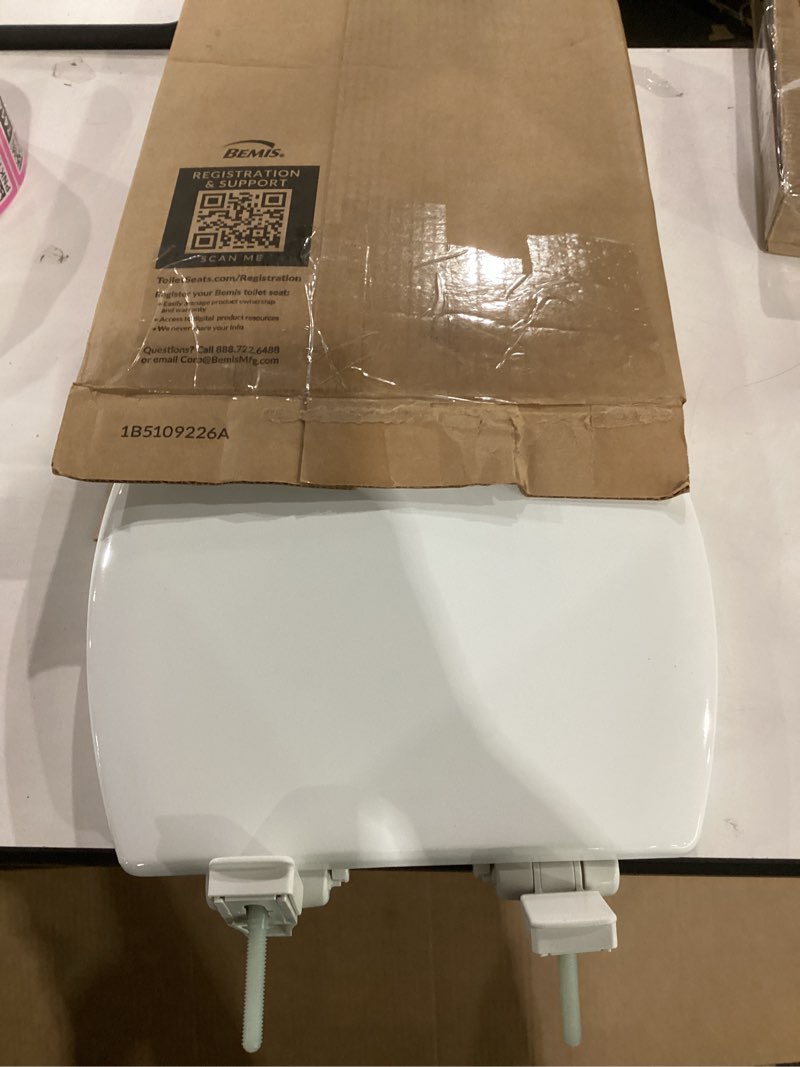 Condition photo showing As Is for mayfair nextstep2 toilet seat with toddler potty training seat built-in, slow close, easy clean, magnetic removable kids seat, made in usa, elongated, white