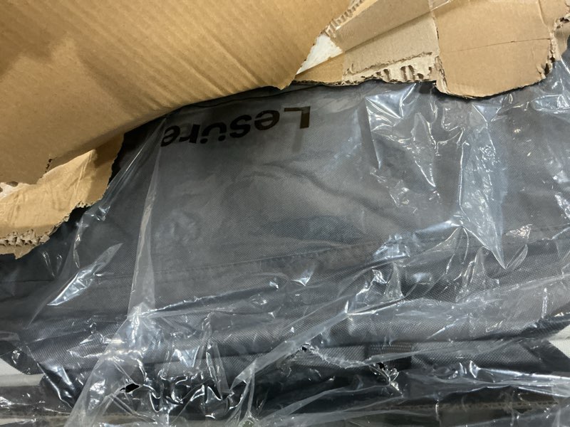 Condition photo showing Good Condition for lesure collapsible dog crate - portable travel kennel for large dog, 4-door pet crate with mesh windows, indoor & outdoor, charcoal gray 36.0"l x 25.0"w x 25.0"h charcoal grey