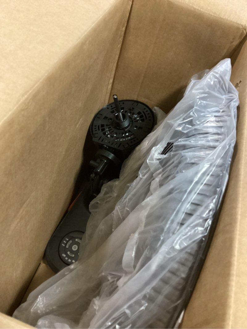 Condition photo showing As Is for Simple Deluxe 18? Wall Mount Fan with Remote Control, 5 Blades 3 Speeds, 90° Oscillating Quiet Fan for Indoor, Home, Office and College Dorm Use, 1 Pack Black 1 Pack